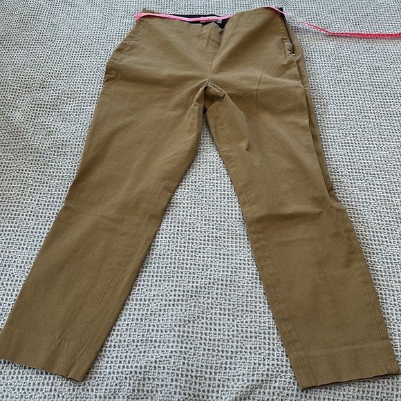 Everlane Side Zip Stretch Cotton Work Pants – Tan Size 8| High-Rise Ankle-Length - Picture 3 of 8